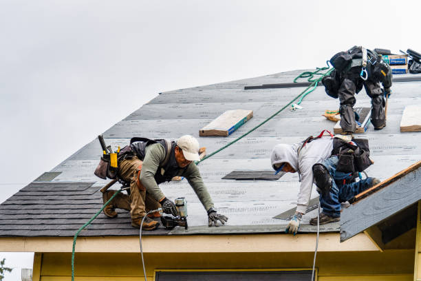 Professional Gutter Installation technician working in Elkhorn, WI